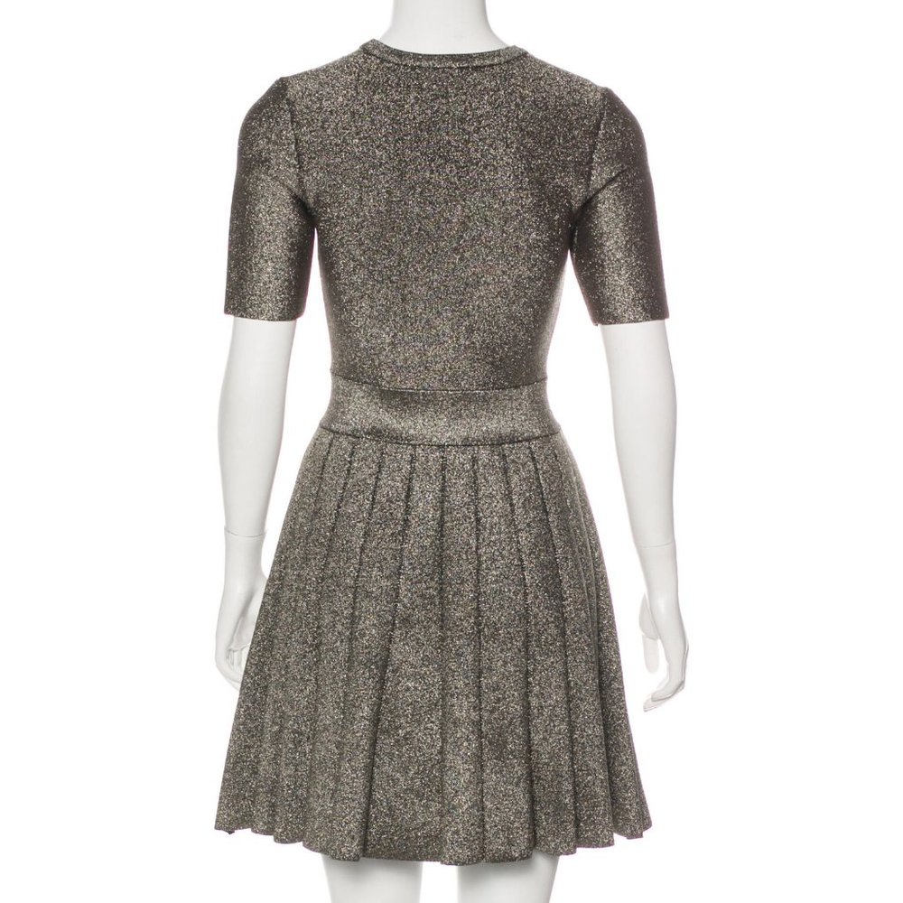 NWT-A.L.C. Metallic Gold Susana Dress - Picture 7 of 8